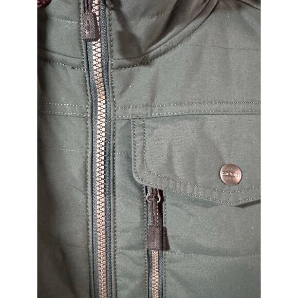Carhartt Women's Reversible Sherpa Quilted Vest Green Size XL/XXL Moss Workwear - Picture 7 of 10